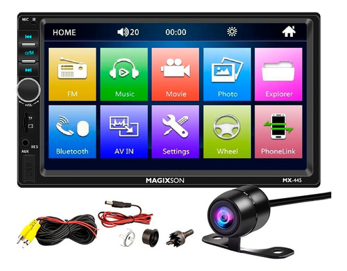 Pantalla Stereo Bluetooth Mirror Fm Camara Estacionamiento