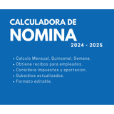 Plantilla De Calculo De Nomina Actualizado 