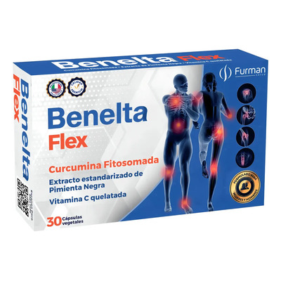 Benelta Flex Curcumina Fitosomada 30 Cápsulas Vegetales Sabor Neutro | Envío gratis
