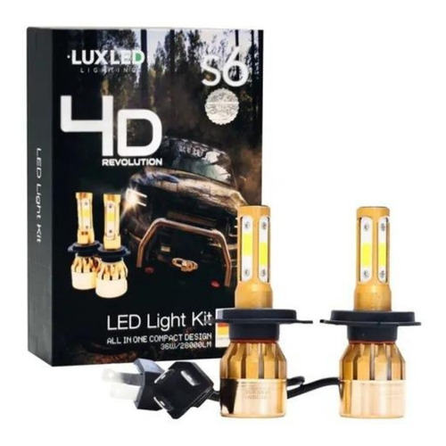 Kit Cree Led 4d Premium Auto-moto S6 Luxled 28000lm 4 Caras