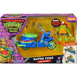 Tortugas Ninjas Vehiculo Battle Cycle Moto + Figura Raphael