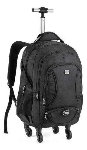 Mochila Notebook Ate 15,6 Carrinho Executiva Rodinhas 360°