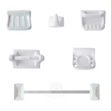 Accesorios Para Baño Cerámica 9 Piezas Blanc C/ Envío Gratis