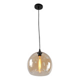 Luminario Colgante Led Vintage Cristal Ambar C072/ab Calux