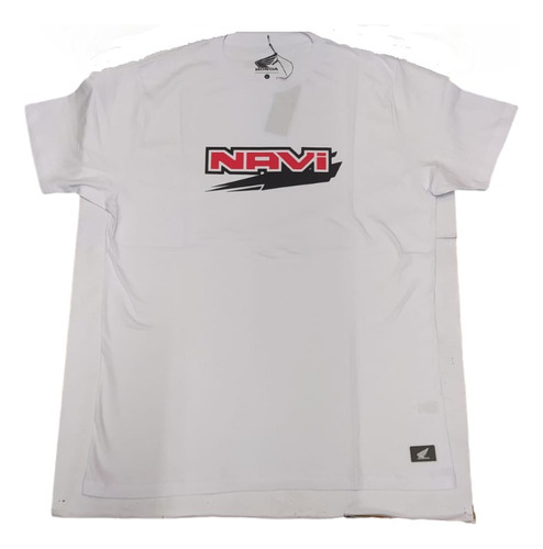 Remera Blanca Original Honda Navi Talle L Centro Motos