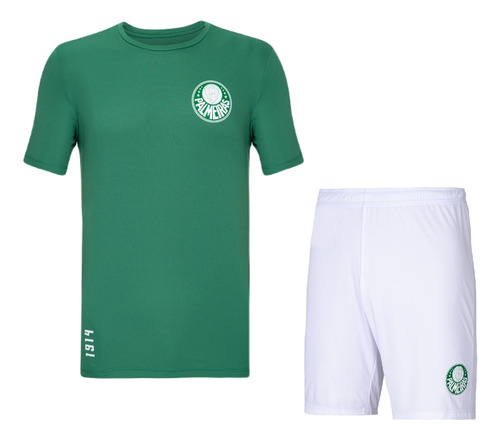 Conjunto Palmeiras Infantil Jogador Camisa 1914 + Bermuda