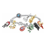 Pulsera Compatible Pandor Charm Avenger Marvel Disnei Iron