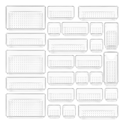 Vtopmart 25 Pcs Cajas Organizador De Cajón Plástico, Tocador