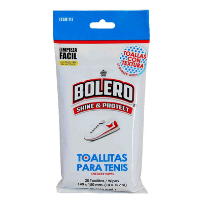 Toallitas Limpiadoras Bolero para Tenis 20 Toallitas | MercadoLibre