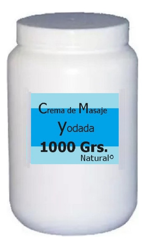 Crema Base De Masaje Yodada 1000 Grs. (1kg.)