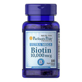 Biotina 10.000mcg Puritan´s Ultramega 100 Softgel Importada