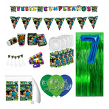 Kit Infantil Decoración Fiesta - Minecraft X36 Invitados