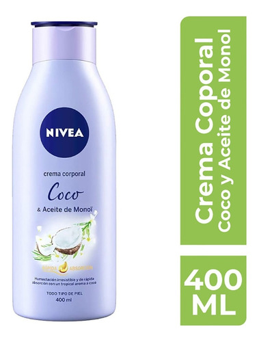 Crema Corporal Nivea Senses Coco Y Monoï 400ml