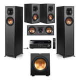 Yamaha Rx-v385 5.1 Con Bocinas Klipsch Reference R-610f