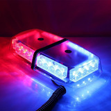 Mini Barral Led 30 Cm Mod 816 -bicolor Rojo Y Azul 12v 24w 24 Optileds 360 Grados