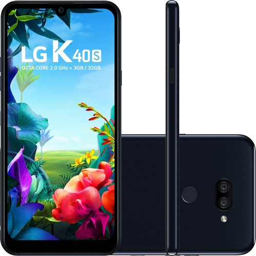 Smartphone LG K40s 32gb 4g Octa-core 3gb Ram Tela 6,1 Preto 