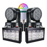 Kit 2 Moving Head Wash 7 Led 10w Quadriled Rgbw Dmx+2 Strobo