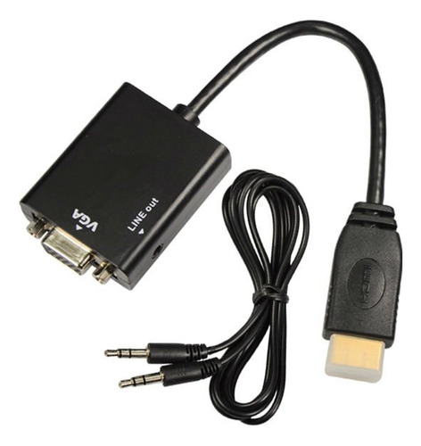 Cable Convertidor De Hdmi A Vga Con Audio