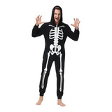 Pijama Mameluco Familiares Con Esqueleto Para Halloween