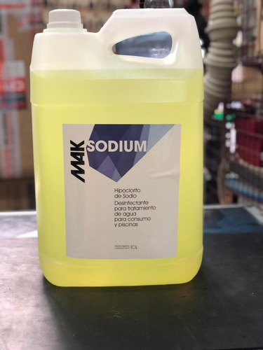 Mak Sodium Cloro Liquido Para Pileta X 10 Lts