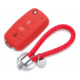 Protective Silicone Remote Car Key Case Cover And Key Chain 