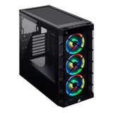 Chasis Corsair Icue 465x 4ventiladores Rgb Color Negro