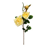 Planta Artificial Flores Rosas Vara Premium M4- Sheshu Home