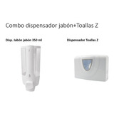 Combo Dispensador De Jabón Liquido + Toallas Papel De Mano 