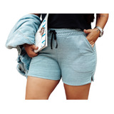 Shorts Malha Moletom  Moda Verão Até Plus Size Conforto