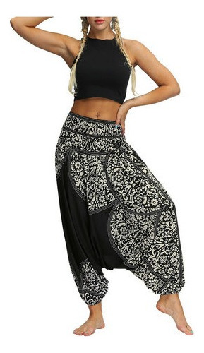 Mujeres Suelto Yoga Pantalones Holgados Boho Mono Pantalones