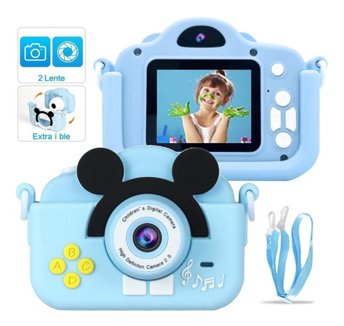 Cámara Digital Para Niños 1080p Modo Selfie Dual Lente Et020