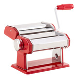 Máquina Fabrica De Pastas Fideos 2 En 1 Acero Inoxidable Color Rojo