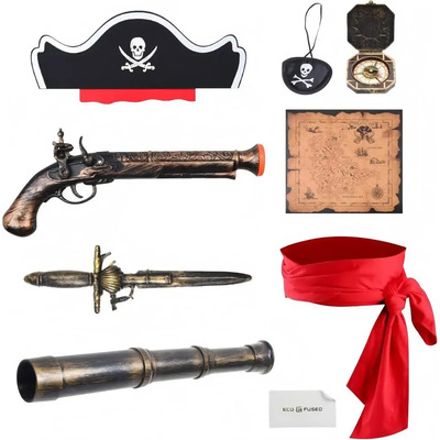 Disfraz De Pirata Accesorios Roleplay De Fiestas Halloween
