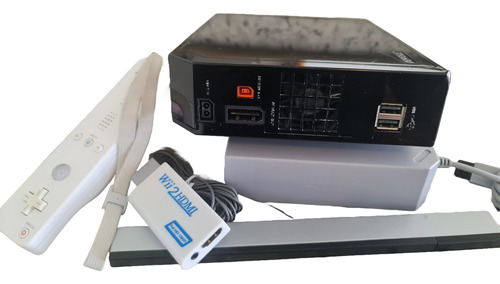 Wii Negro Rvl101usa Softhack Homebrew+16juegos+ Accesorios