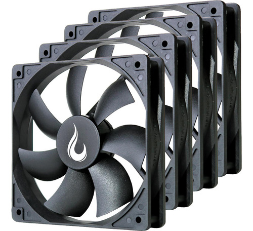 4x Fan Cooler 120mm/12cm Ventoinha 120x120x25mm Rise Mod 12v