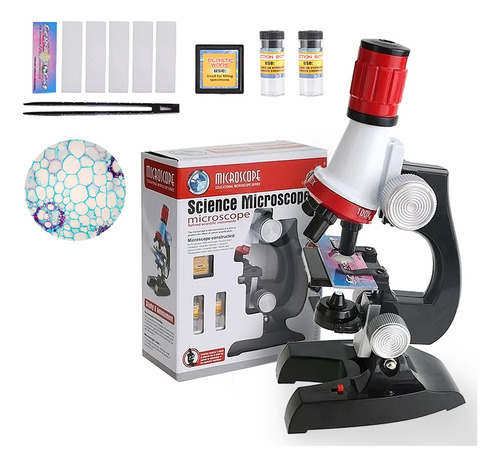 Brinquedo Educacional Microscópio 100x A 1200x