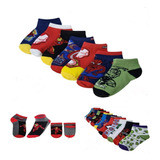 Kit 10 Pares Meia Infantil Masculina Super-heróis Marvel Top