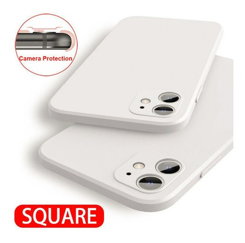 Funda Para iPhone Nuevo Original Cuadrado Silicona Líquida T