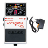 Pedal Boss Tu-3 Afinador Cromático Tuner Tu3 + Fonte