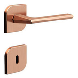 Fechadura Interna 3f 735i/127 Roseta Quadrada Rose Gold