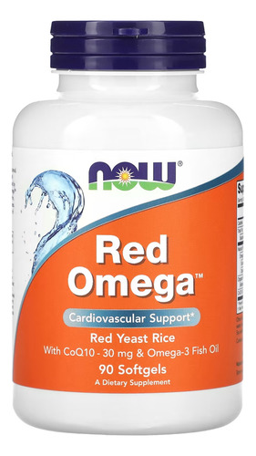 Red Omega C0q10 E Levedura Arroz Now Foods 90 Soft Importado