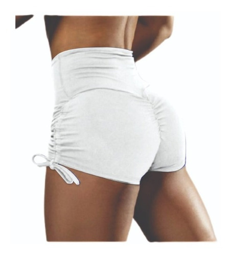 Short Cós Alto Moda Fitness Promoção Feminino Empina Bumbum