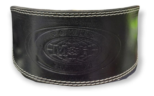 Cinturón De Cuero 14cm De Ancho Negro
