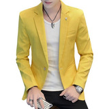 Blazer Entallado Estilo Coreano Para Hombre