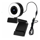 Webcam Streaming Con Luz Y Micrófono Puerto Usb Para Compu