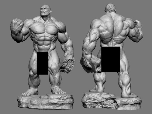 Hulk Figura Nsfw Archivo Stl Para Impresora 3d