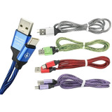 Paquete Con 10 Cables Micro Usb Tipo C Carga Rapida Colores