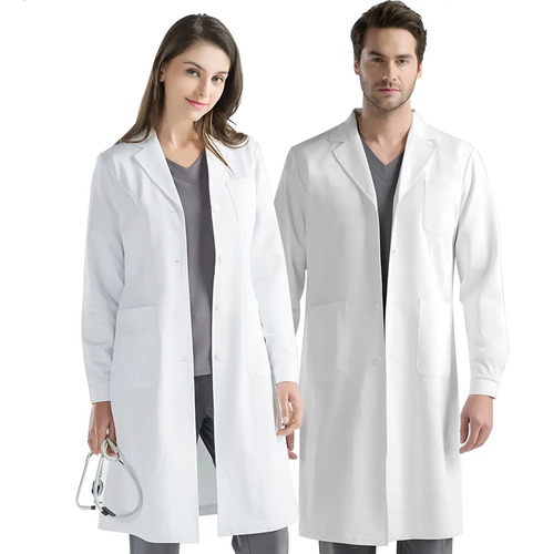 Bata Laboratorio Blanca Uniforme Médico Unisex | MercadoLibre