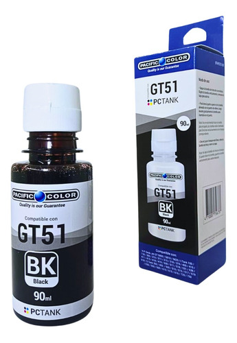 Tinta Alternativa Para Hp Color Negro Gt51 90 Ml Cada Tinta