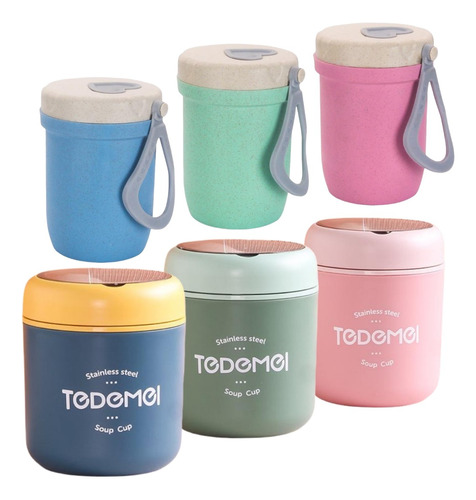 Lonchera Termica Con Cuchara, Box Lunch Y Termo, 900ml